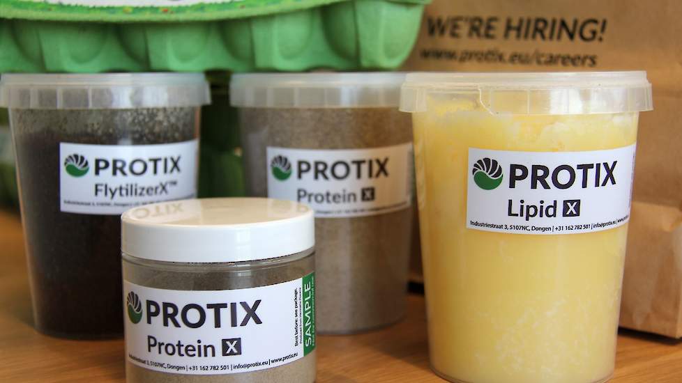 Protix kan inmiddels vet en proteïnen scheiden waardoor diervoeders kunnen worden gemaakt. De kunst in de totstandkoming van dit proces was het om de vliegen eieren te laten leggen zonder daglicht. Vanaf 2009 experimenteerde het bedrijf ermee en vond de i