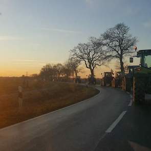 Trekkers onderweg naar Bremen.