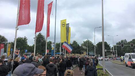Boeren verzamelen zich in Assen.