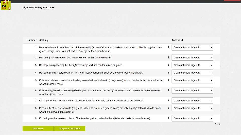 De hygiënescan van Avined is vernieuwd en ziet er anders uit dan de oude hygiënescan in Mijn Avined.