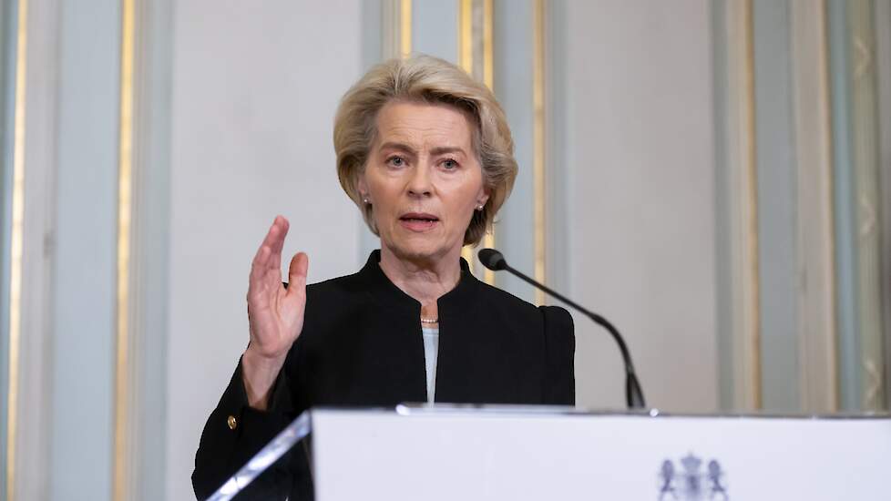 Commissievoorzitter Ursula Von der Leyen heeft minder haast met de Farm to Fork-strategie.