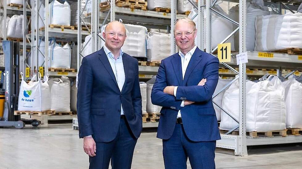 Co (links) en Koen de Heus vormen sinds 2007 de directie van de De Heus Voeders.