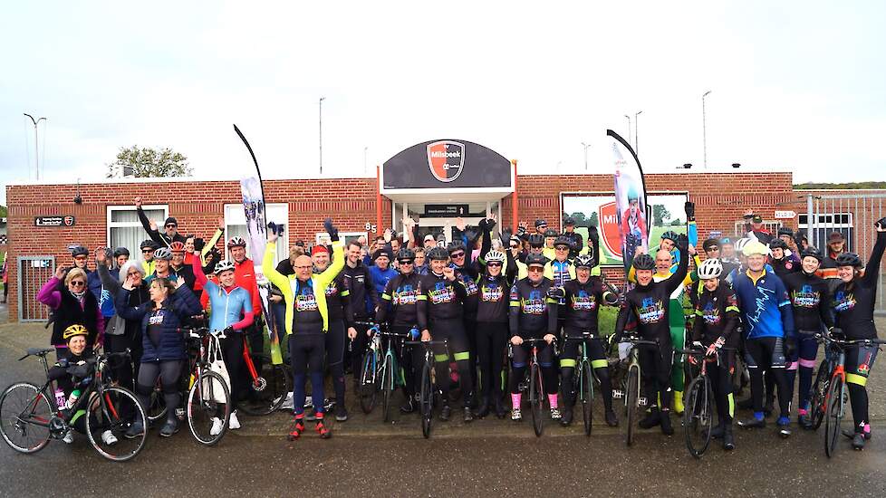De start van de BIG Challenge training in Milsbeek zaterdag 20 april.