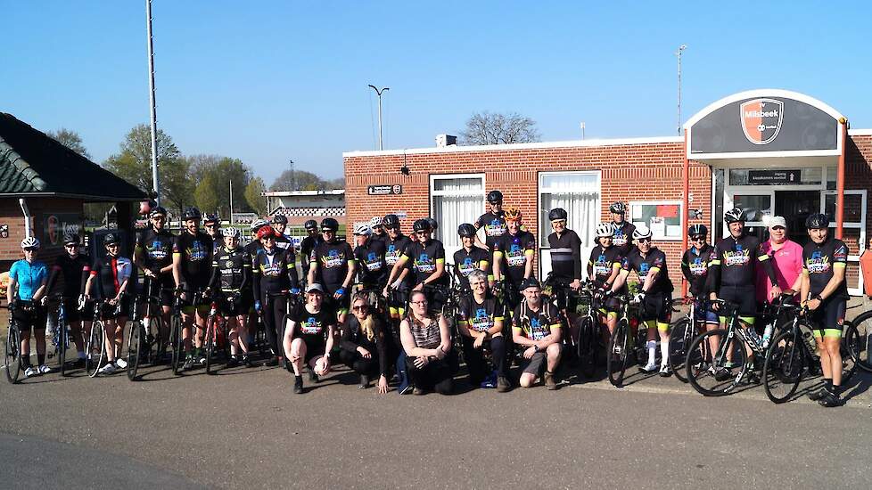De start van de BIG Challenge training in Milsbeek (LB) op zaterdag 12 april.