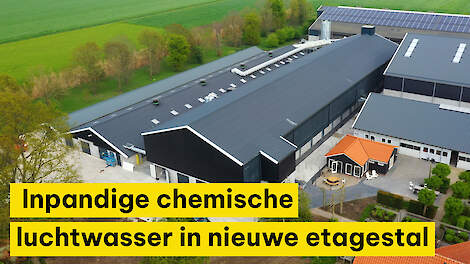 Inpandige chemische luchtwasser in nieuwe etagestal