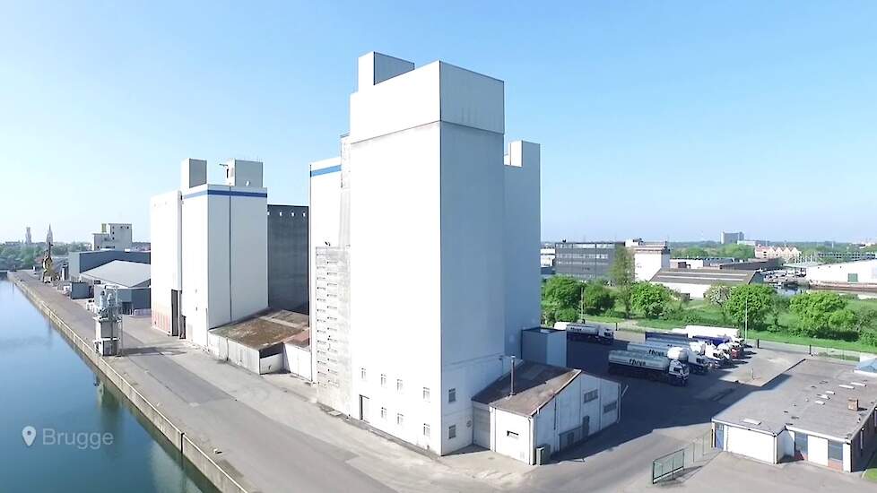 De locatie van veevoerfabrikant Voeders Huys in Brugge in de Belgische provincie West-Vlaanderen.