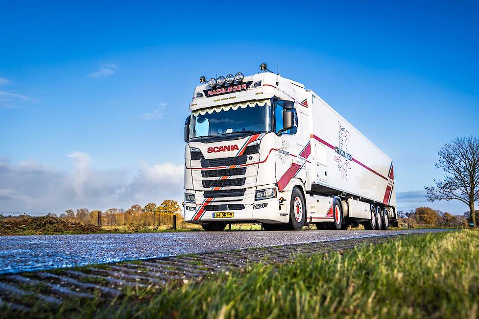 Een oplegger van Chickliner.