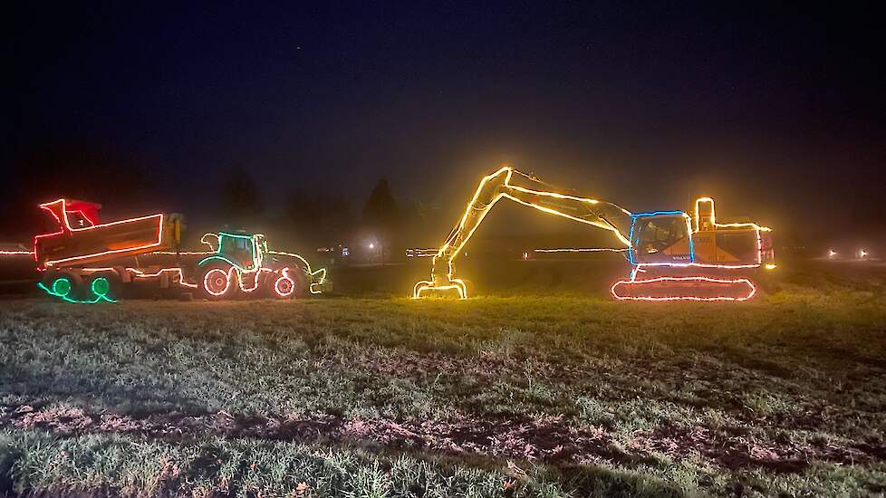 De boeren en tuinders hadden flink uitgepakt. Prachtige creaties van machines, werktuigen, tractoren.
