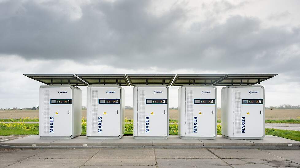 Batterijopslag bij pluimveehouder